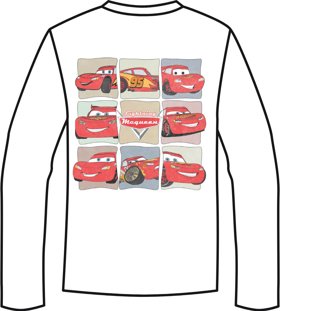 Long Sleeved Children's Cars Top